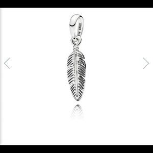 Pandora Spiritual Feather Pendant